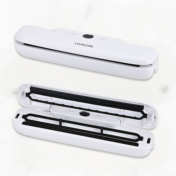 LIVMORE Vakuumierger&auml;t mit Schwei&szlig;- und Vakuumfunktion, inkl. Rollenbeutel und 10 Vakuumbeuteln, Wei&szlig; image number 3