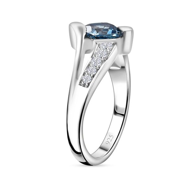 AA London Blautopas und Zirkon Ring - 1,53 ct. image number 5