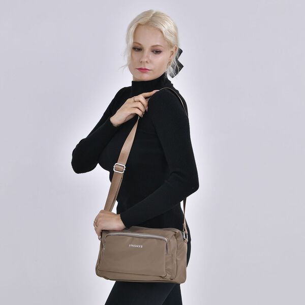 Wasserdichte Umh&auml;ngetasche, Khaki image number 2