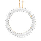 Weißer Diamant Schmuckset 925 Silber Gelbgold Vermeil ca. 0.50 ct