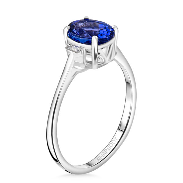 RHAPSODY AAAA Tansanit und VS EF Diamant-Ring in 950 Platin - 2,10 ct. image number 5
