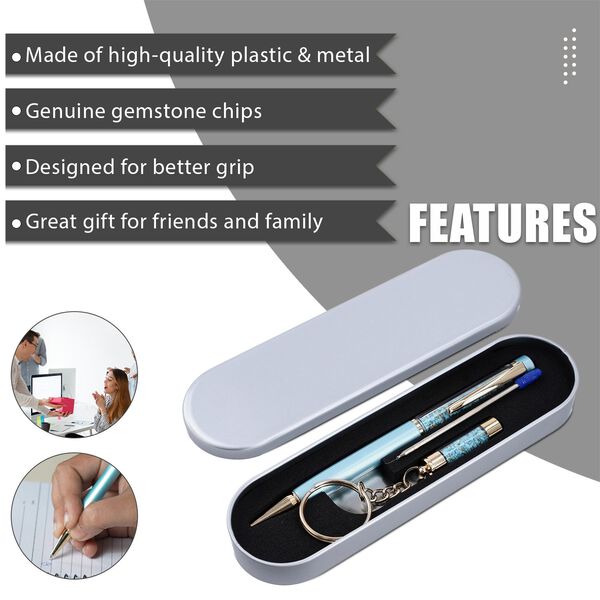 Premium Kollektion: Sleeping Beauty Kugelschreiber mit extra Mine und Schlüsselanhänger image number 3