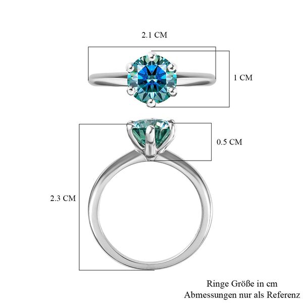 Grüner Moissanit-Ring - 1,45 ct. image number 7