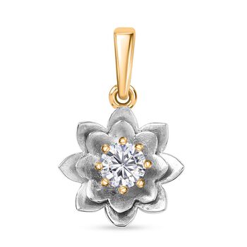 D&rsquo;Joy Moissanit zweifarbiger Anh&auml;nger - 0,43 ct.