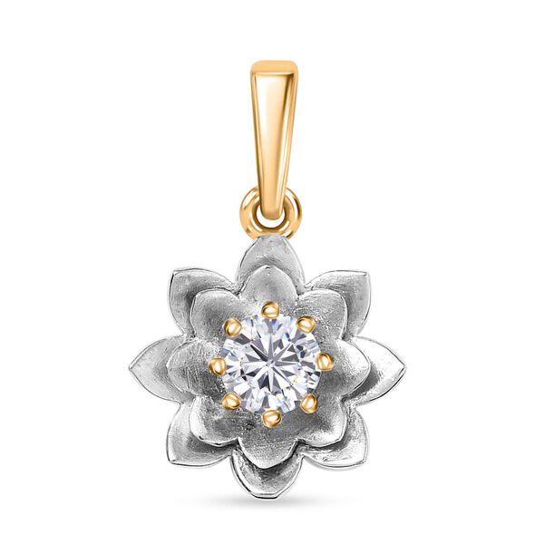 D&rsquo;Joy Moissanit zweifarbiger Anh&auml;nger - 0,43 ct.