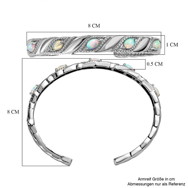Nat&uuml;rlicher, &auml;thiopischer Welo Opal-Armreif, 19cm - 2,95 ct. image number 6