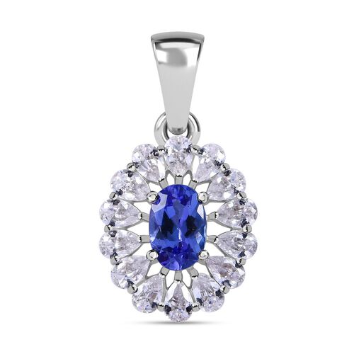 AAA Tansanit und Zirkon Anhänger - 1,61 ct. image number 0