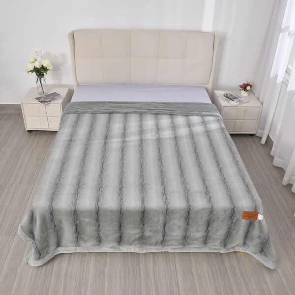 Super Soft Cationic Kuscheldecke, 200x220 cm, Grau