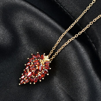 EverTrue Mosambik Granat Anhanger mit 50cm Kette - 2,67 ct.