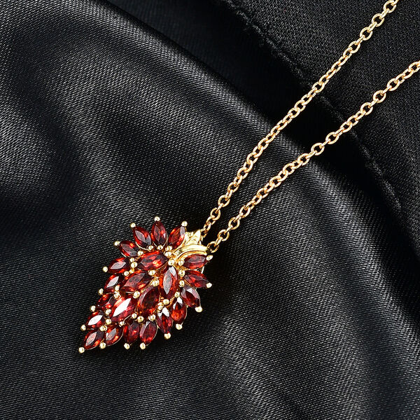 EVER TRUE Mosambik Granat Schmuckset ca. 50 cm ca. 2.67 ct image number 1