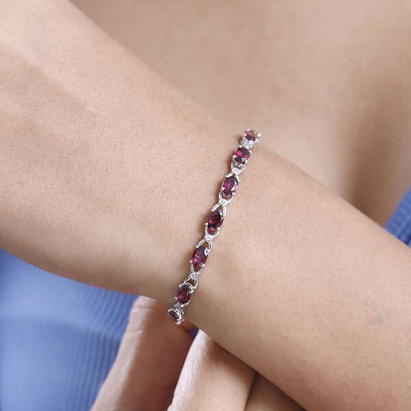 Rhodolith Granat und Zirkon Armband image number 3