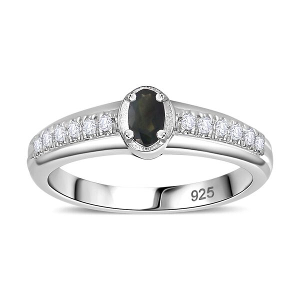 Alexandrit und Zirkon Ring - 0,49 ct. image number 4