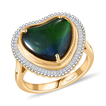 D'Joy Ammolit und Diamant Ring - 3,88 ct.