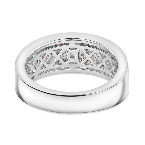 Moissanit Ring 925 Silber rhodiniert (Größe 20.00) ca. 0,76 ct image number 4