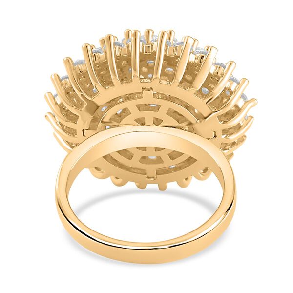 Wei&szlig;er Zirkonia Ring, (Gr&ouml;&szlig;e 16.00), goldfarben, ca. 4.00 ct image number 4