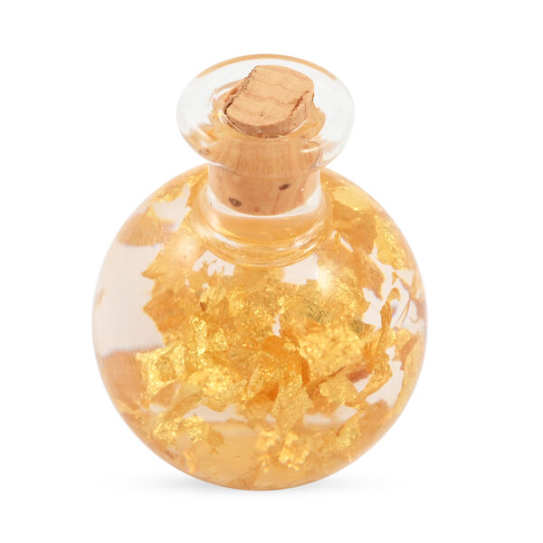 Glasflasche mit 916 Goldfolien image number 1