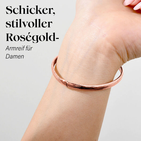Maestro Kollektion- Precious flexibler Armreif, 585 Ros&eacute;gold image number 2
