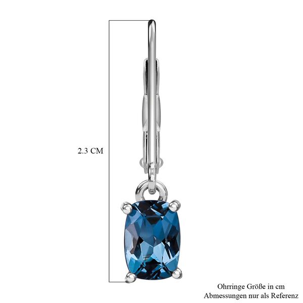 AAA London Blau Topas Ohrringe - 1,99 ct. image number 5