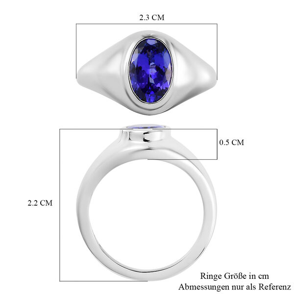 RHAPSODY AAAA Tansanit-Ring, 950 Platin (Gr&ouml;&szlig;e 18.00) ca. 2,13 ct image number 7