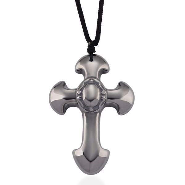 Terahertz Kreuz Halskette, ca. 71 cm, ca. 120.00 ct