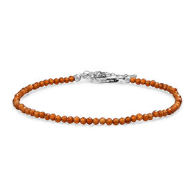 D'Joy Hessonit Granat Armband ca. 19 cm + 5 cm Extender, 925 Silber rhodiniert ca. 12.00 ct