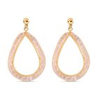 Weißer Kristall Ohrringe Reines Messing