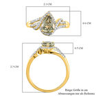 AAA Turkizit und Diamant-Ring, I2 G-H, 585 Gelbgold (Größe 18.00) ca. 1,37 ct image number 6