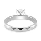 Moissanit Ring, 925 Silber platiniert - 0,90 ct. image number 6