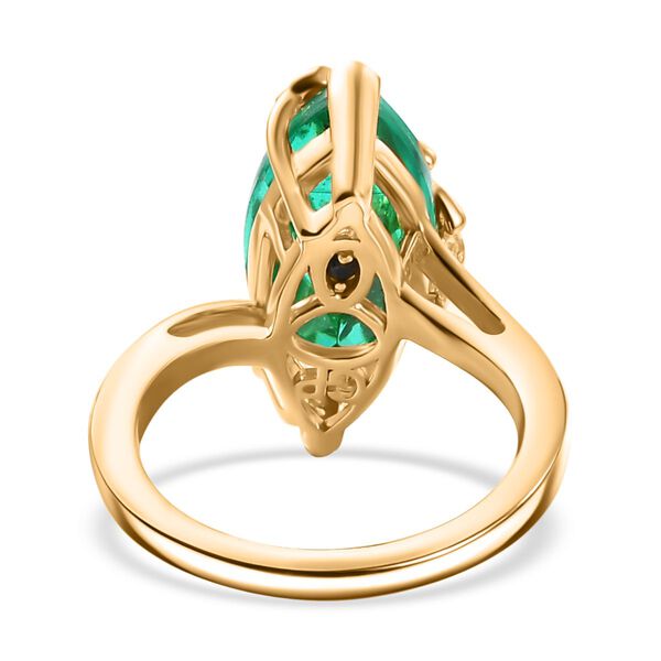 GP Trionfo Kollektion - Pfau Triplett Quarz und Kanchanaburi blauer Saphir-Ring - 6,54 ct. image number 5