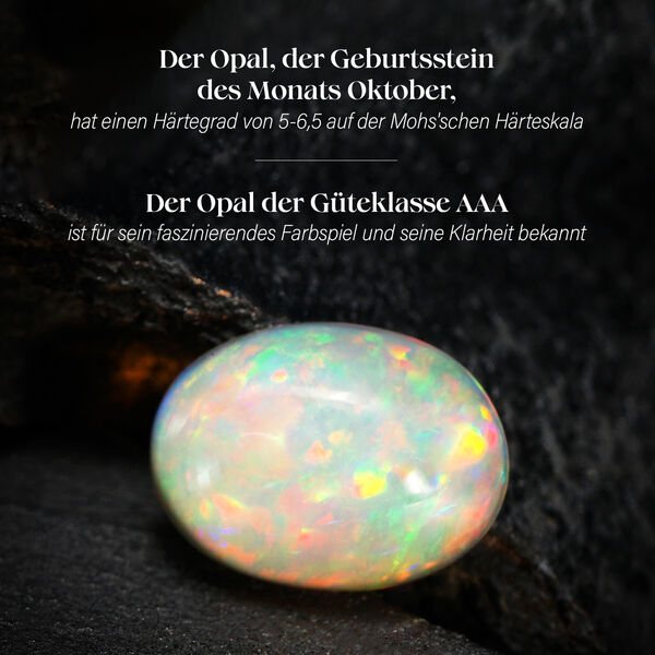 LUXORO AAA nat&uuml;rlicher, &auml;thiopischer Welo Opal und Diamant Ring in 585 Gold - 3,90 ct. image number 1