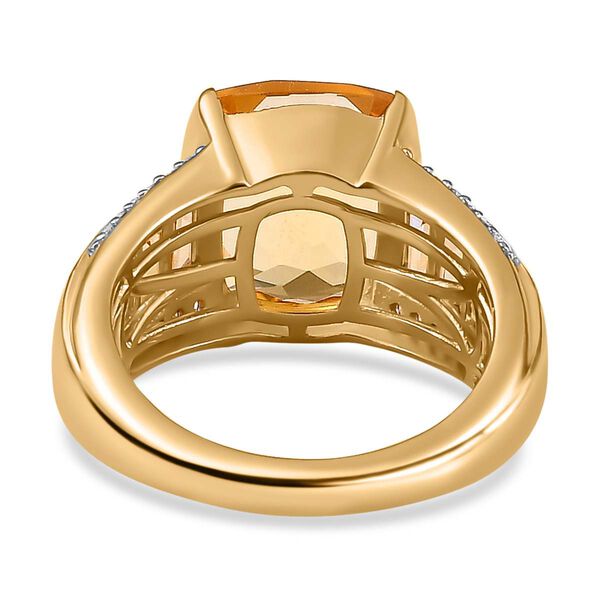 Citrin und Zirkon Ring - 6,48 ct. image number 6