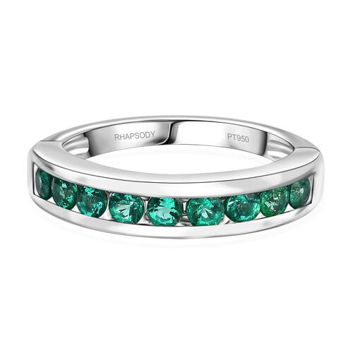 RHAPSODY AAAA Kolumbianischer Smaragd Ring in 950 Platin - 0,86 ct. image number 0