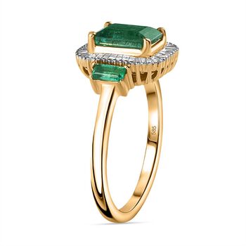 AAA Kagem Sambischer Smaragd und Diamant Ring, ca. 2,18 ct