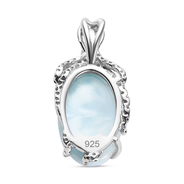 AA Larimar Anhänger 925 Silber platiniert ca. 4.45 ct image number 5