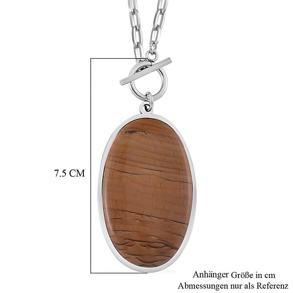 Bild Jasper Halskette ca. 60 cm 316L Edelstahl ca. 90.00 ct image number 2