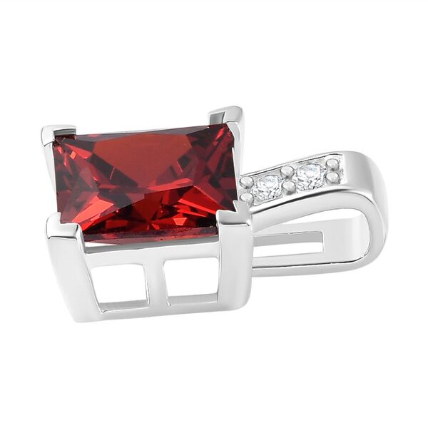 Roter und wei&szlig;er Zirkonia-Anh&auml;nger - 4,36 ct. image number 4