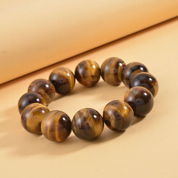 Gelbes Tigerauge Armband (19-21 mm), 18 cm, ca. 650.00 ct image number 2