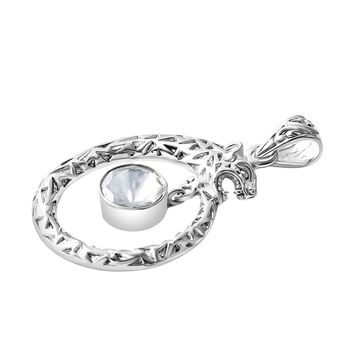 Royal Bali - Moissanit Panther Anh&auml;nger 925 Silber ca. 0.83 ct