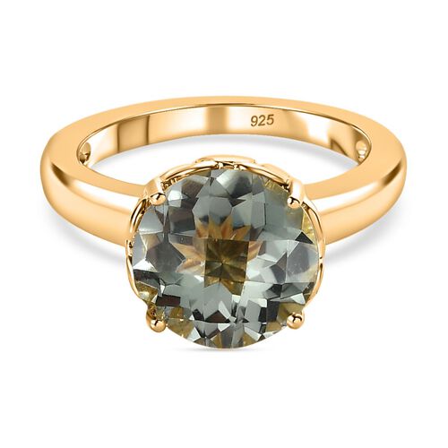 Prasiolith Solitär Ring - 3,41 ct. image number 0
