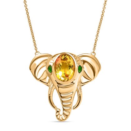 EVER TRUE Sphaleros Quarz Halskette ca. 50 cm Nickelfreies Messing ca. 9,86 ct.