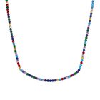 Mehrfarbiger Zirkonia Halskette Flexibles Messing Standard