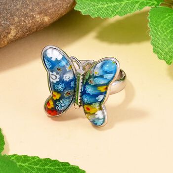 Schmetterlingsring im Murano-Stil