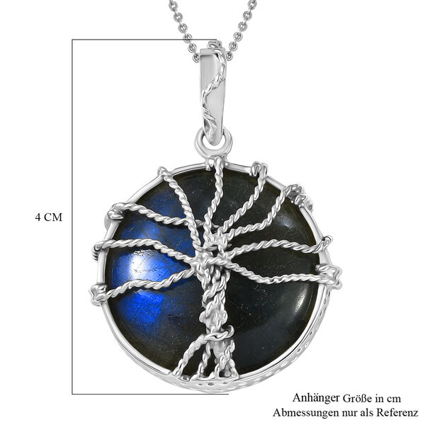 D'Joy AAA Labradorit Schmuckset ca. 50 cm 925 Silber rhodiniert ca. 30.00 ct image number 7