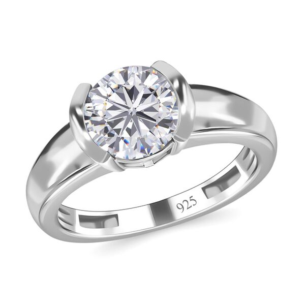 Moissanit Solit&auml;r Ring- 1,47 ct. image number 4