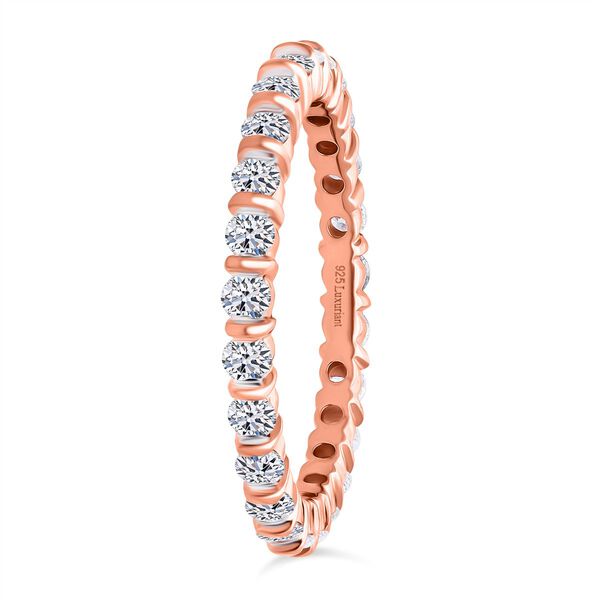 LUXURIANT DIAMOND - Lab Grown Diamant SI-GH Ring 925 Silber 750 Ros&eacute;gold Vermeil (Gr&ouml;&szlig;e 17.00) ca. 1.00 ct image number 4