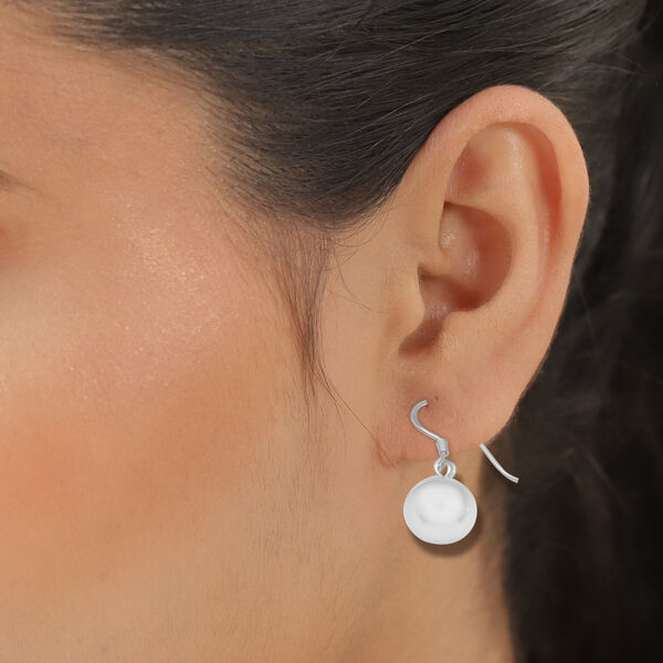 Schlichte Silber Hook Ball Ohrringe 925 Silber ca 3,0g image number 1