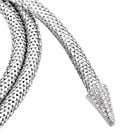 Kristall Schlange gewundene Halskette in Silberton - 2 ct. image number 3
