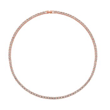 Kristall-Schmuckset in Ros&eacute;goldton