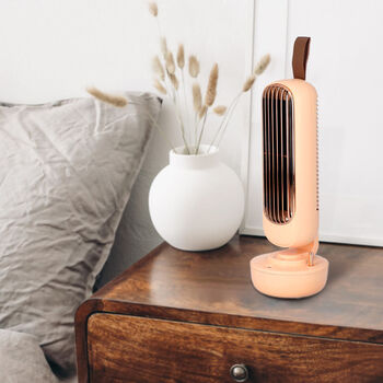 2-in-1 Ventilator und Luftbefeuchter ohne Fl&uuml;gel mit USB-Kabel