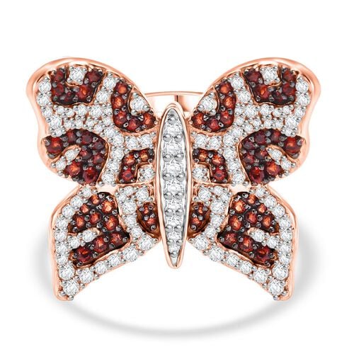 GP Trionfo Kollektion -Weißer und brauner Zirkon und Kanchanaburi blauer Saphir-Ring - 3,30 ct. image number 0
